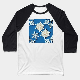 Snowflakes falling Baseball T-Shirt